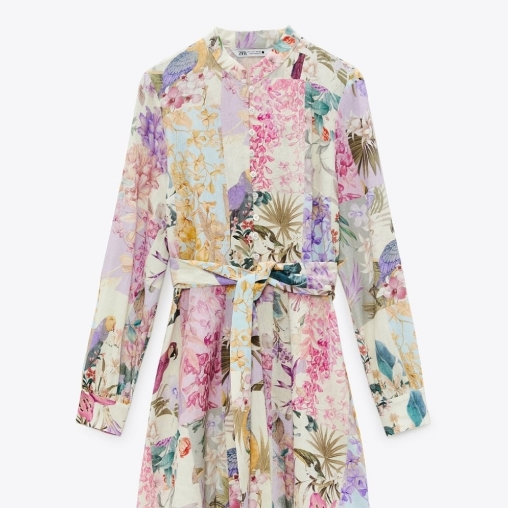 Zara Multicolor Floral Dress